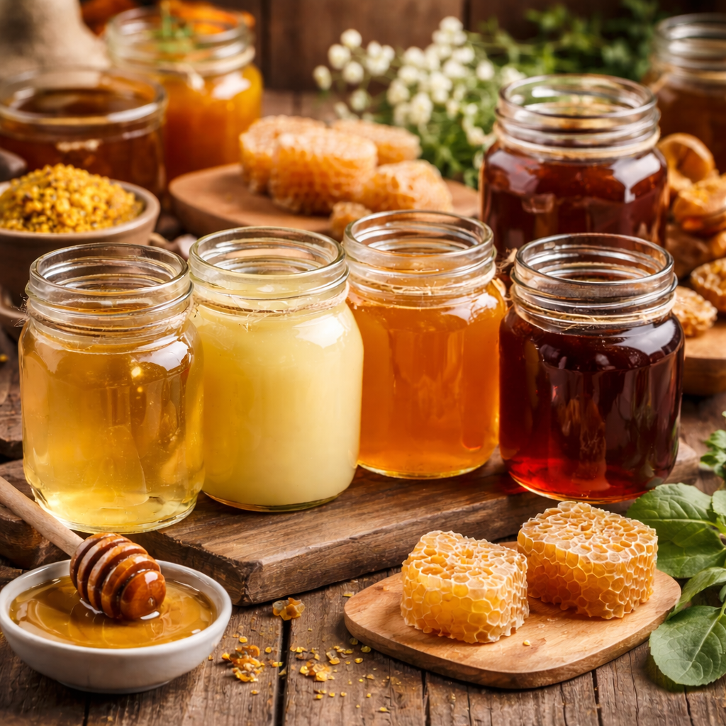 Od słomkowej bieli po niemal czarną spadź - co kolor miodu mówi o jego właściwościach?