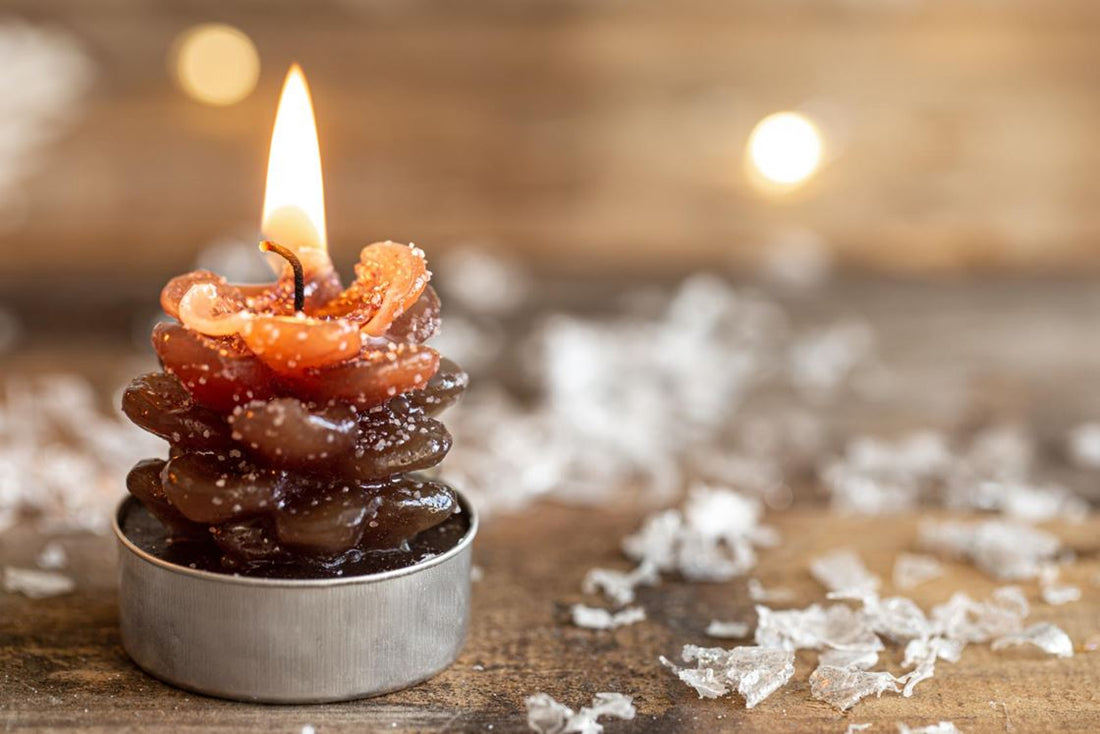 Świeca z wosku pszczelego z pasieki Nasza Pszczółka