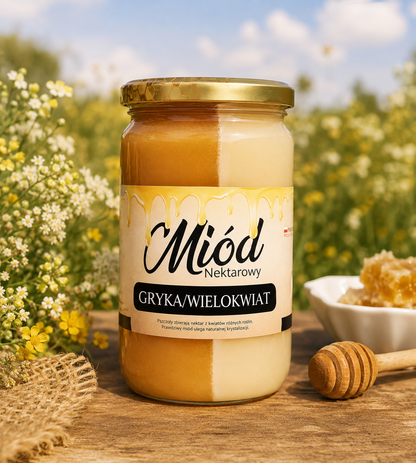 Miód pół na pół Gryka / Wielokwiat