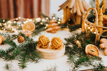 Świeca z wosku pszczelego - włóczka