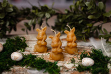 Świeca z wosku pszczelego - Królik Marchew