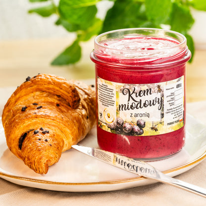 Krem miodowy z Aronią