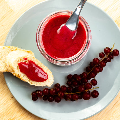 Krem miodowy z czarną porzeczką