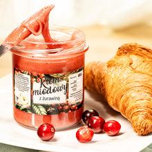 Krem miodowy z żurawiną