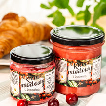 Krem miodowy z żurawiną