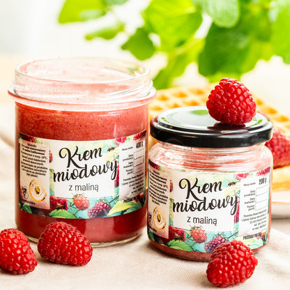 Krem Miodowy z Maliną