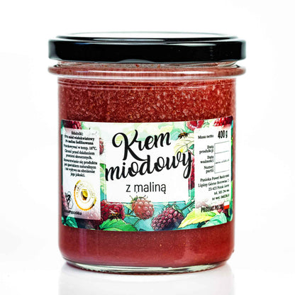 Krem Miodowy z Maliną