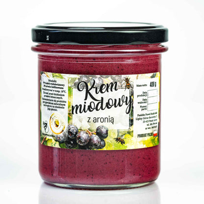 Krem miodowy z Aronią