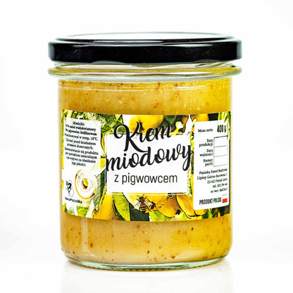 Krem miodowy z pigwą