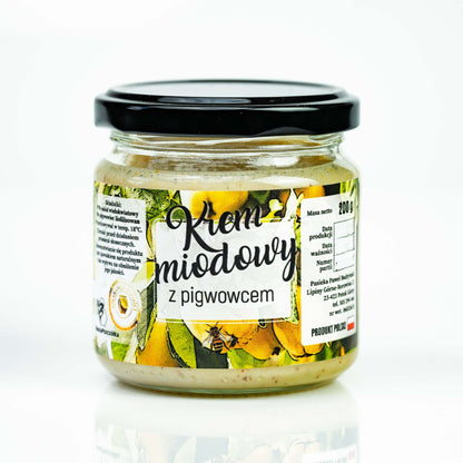 Krem miodowy z pigwą